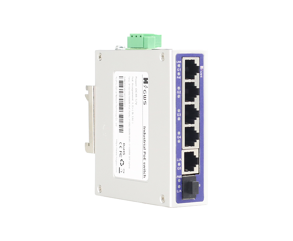 6-port Full Gigabit Industrial PoE Switch