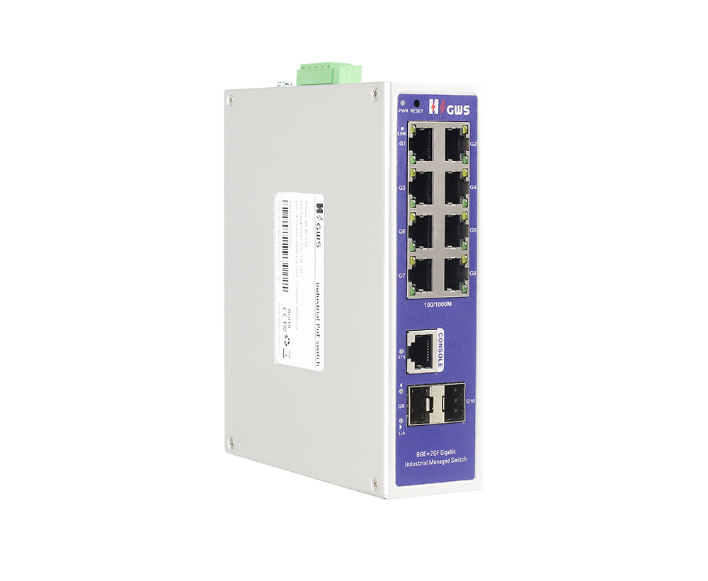 10-port Full Gigabit Managed Industrial Ethernet Switch