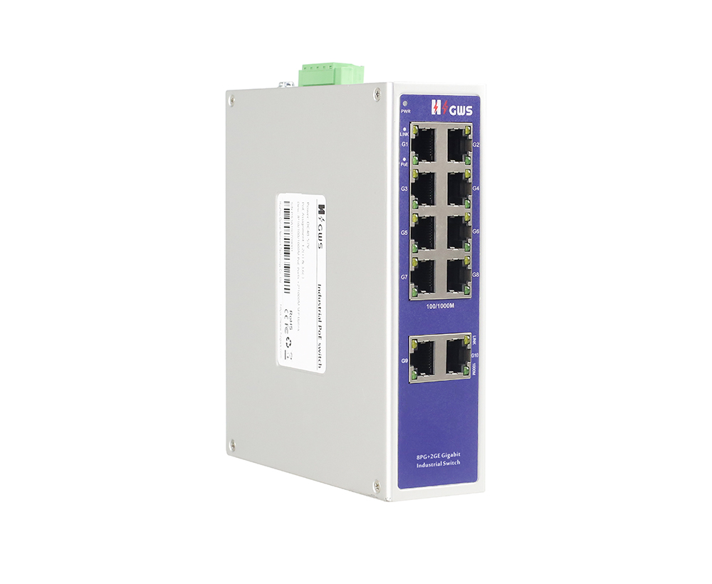 10-port Full Gigabit Industrial PoE Switch