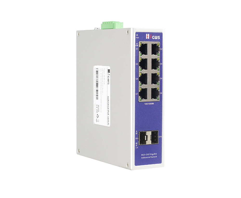 10-port Full Gigabit Industrial Ethernet Switch