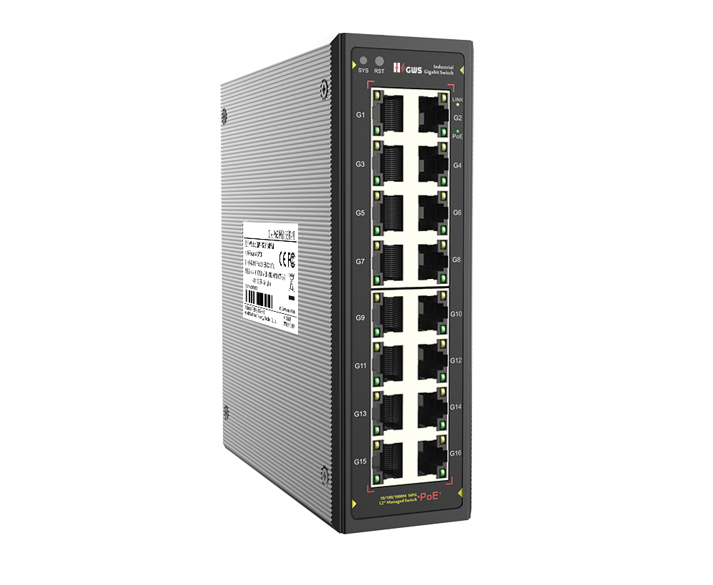 16-port Gigabit Managed Industrial PoE Switch