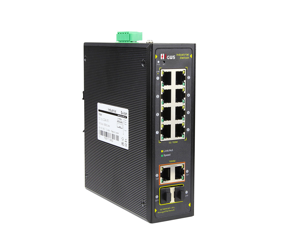10-port Gigabit Uplink Managed Industrial Ethernet Switch