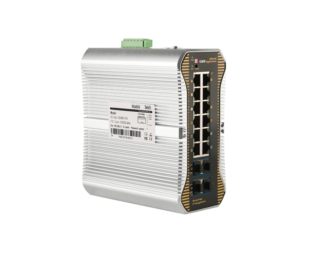 16-port 10G Uplink L3 Managed Industrial Ethernet Switch